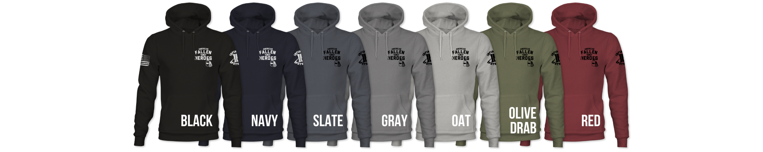 hoodie color choices infinite patriot