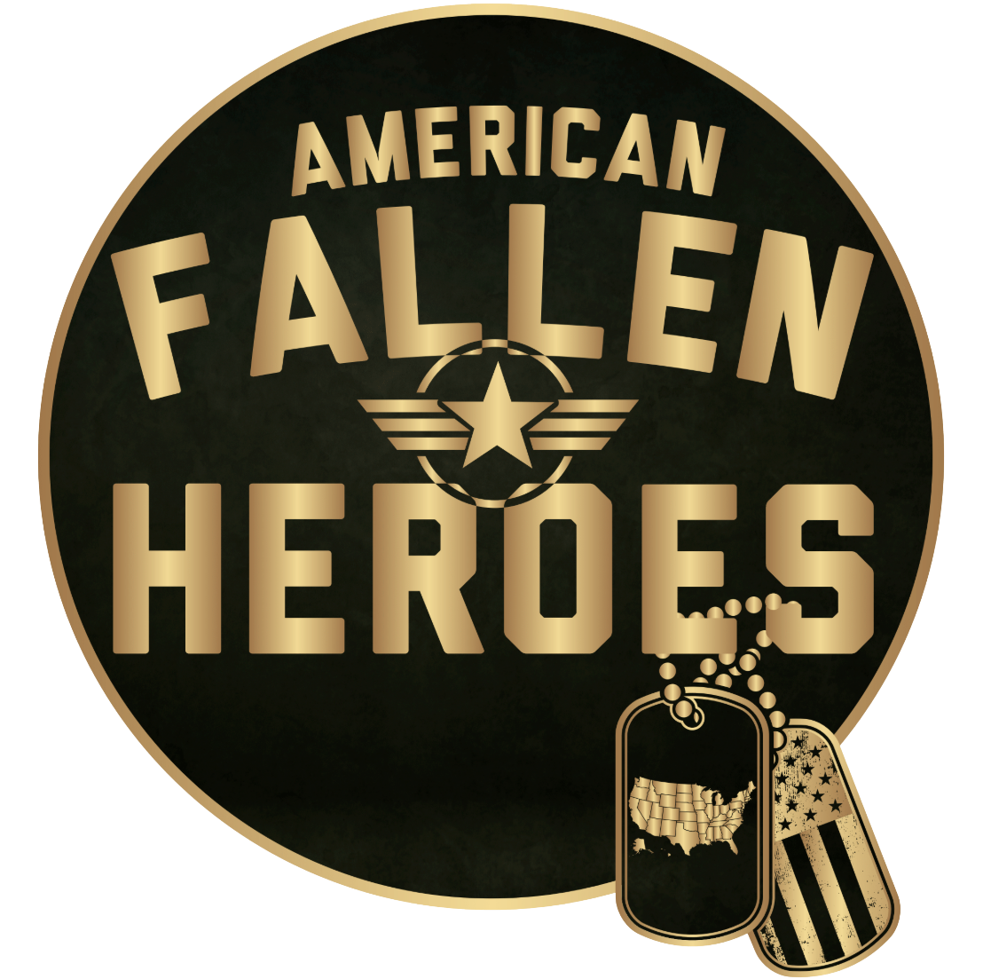 american fallen heroes project military badge